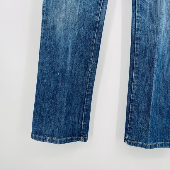 Vintage 90s‎ Y2K Paco Jeans Women's Floral Key Embroidered Size 13 Straight Leg - Picture 4 of 11